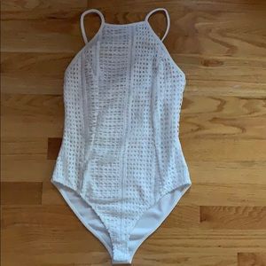 White lace bodysuit!